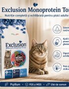 EXCLUSION Mediterraneo Monoprotein Formula Ton hrană uscată monoproteică pisici 1.5kg